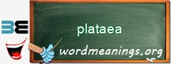 WordMeaning blackboard for plataea